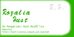 rozalia hust business card